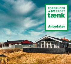 sommerhus i Danmark med Forbrugerrådet Tænk Anbefaler-logo